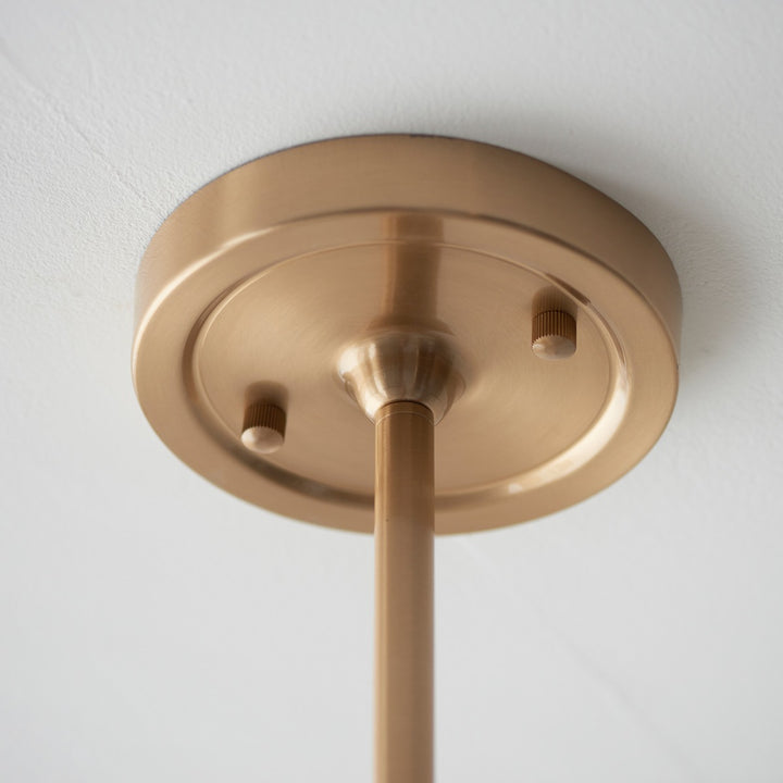 Santia 4 Light Pendant Light - Brushed Aged Brass Endon 8