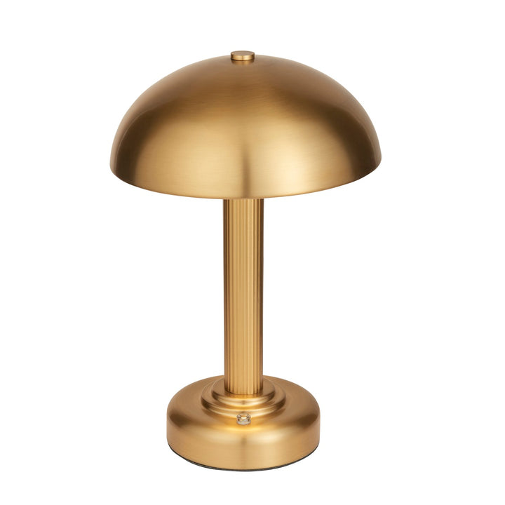 Birden Rechargeable Table Lamp - Warm Brass Endon 1