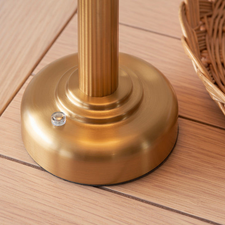 Birden Rechargeable Table Lamp - Warm Brass Endon 3