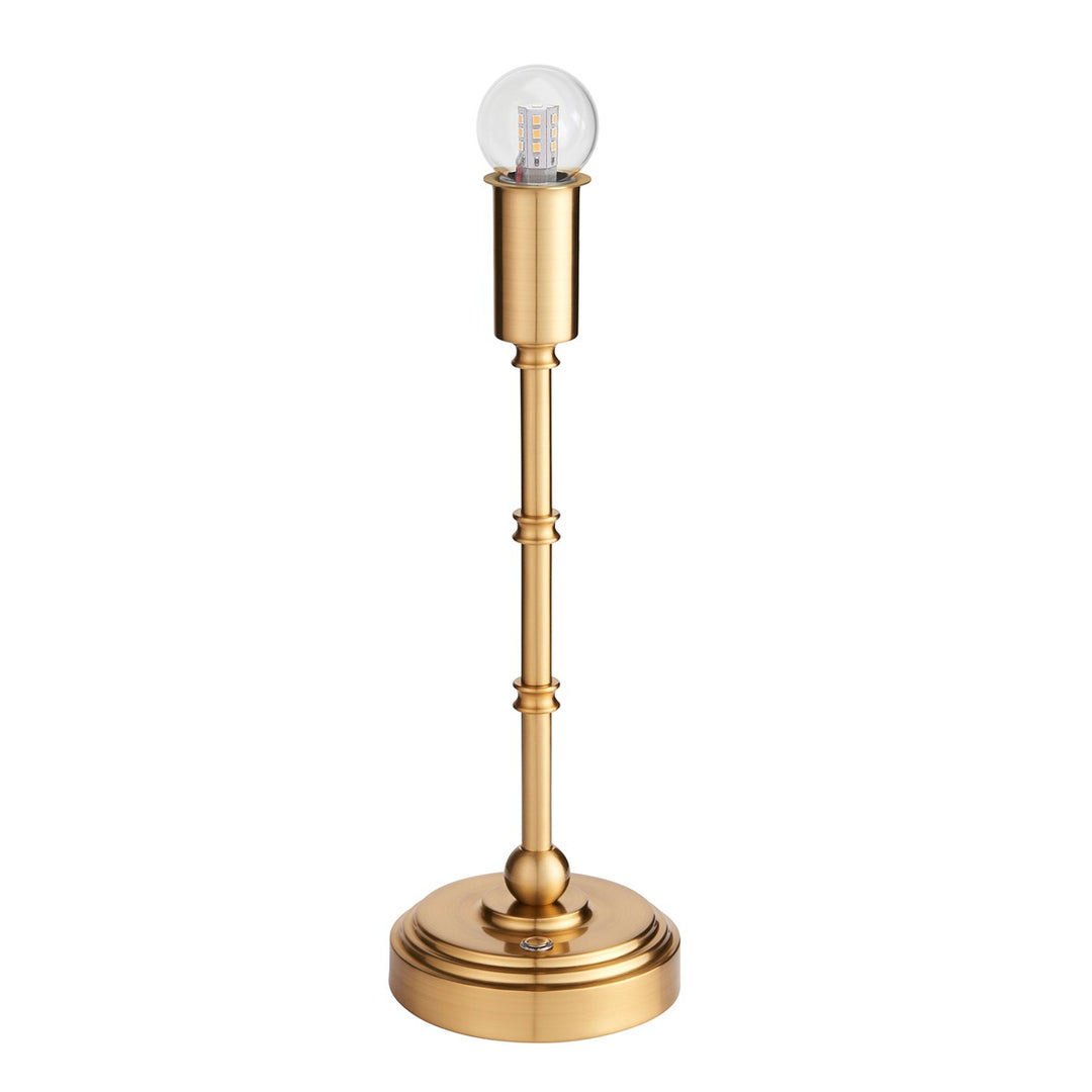 Barlow Rechargeable Table Lamp - Brushed Aged Brass Endon 1