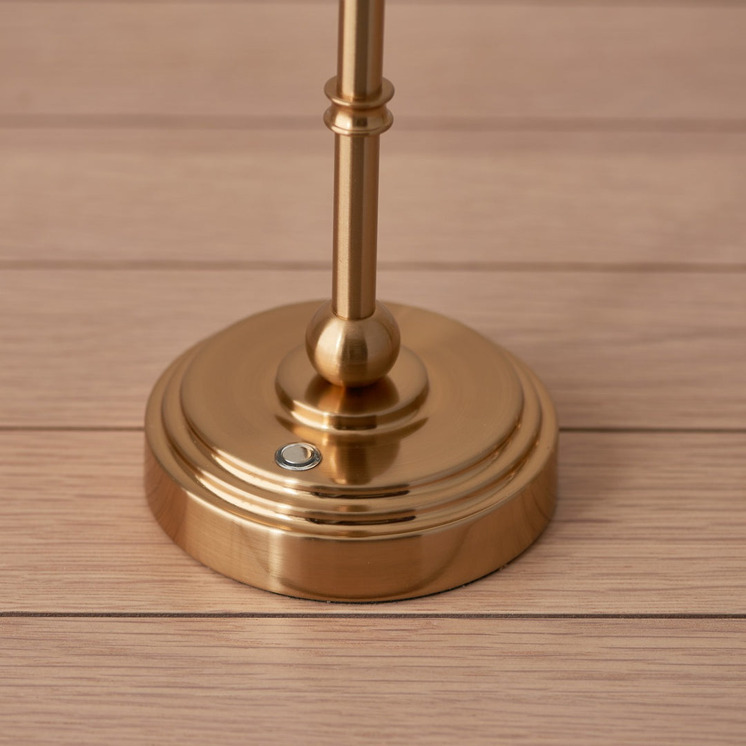 Barlow Rechargeable Table Lamp - Brushed Aged Brass Endon 6