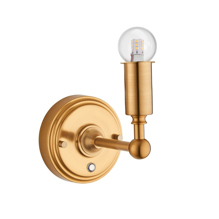 Barlow Rechargeable 1 Light Wall Light - Aged Brass Endon 1