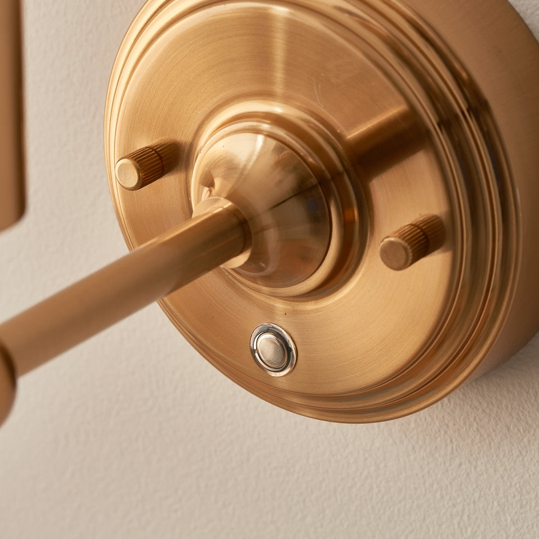 Barlow Rechargeable 1 Light Wall Light - Aged Brass Endon 4