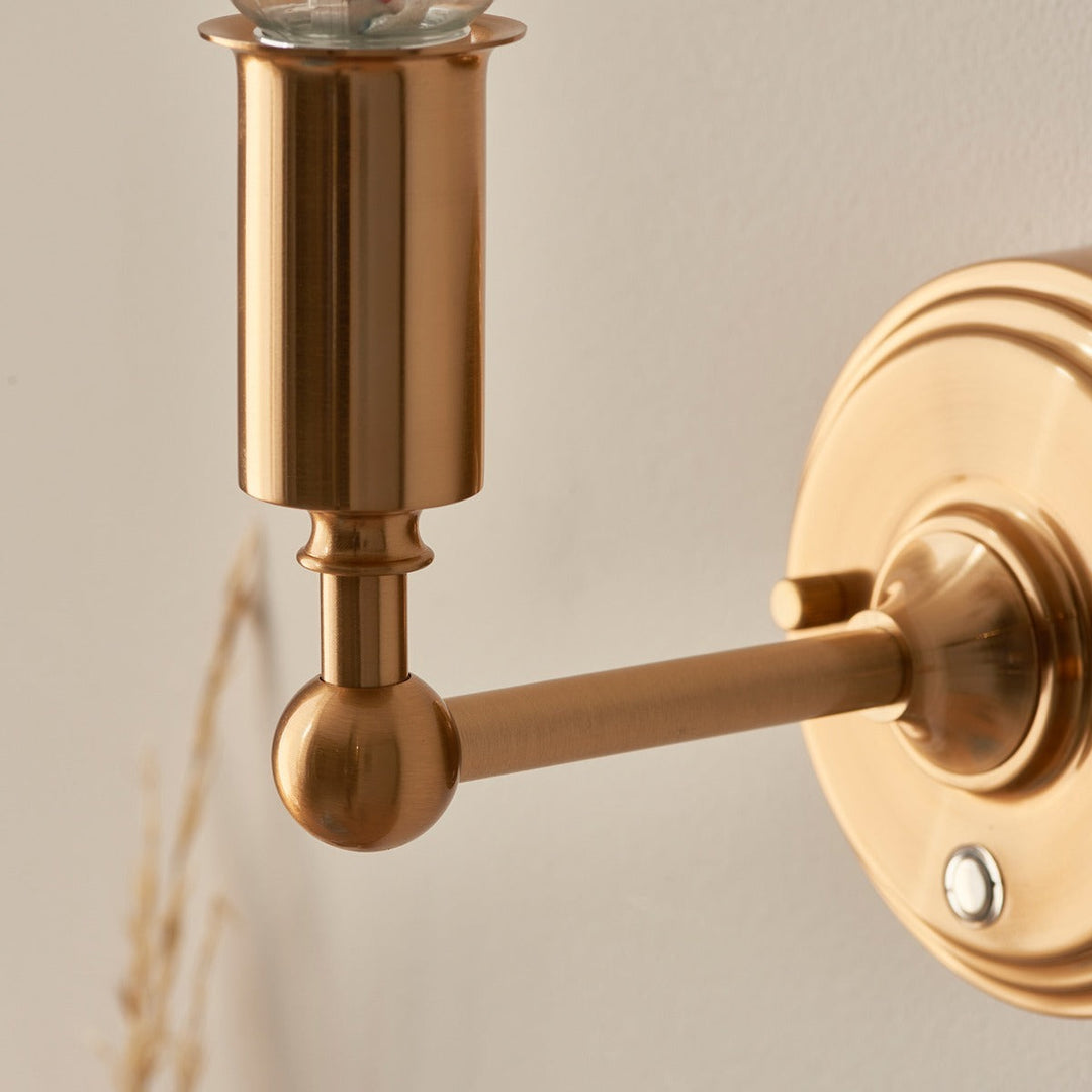 Barlow Rechargeable 1 Light Wall Light - Aged Brass Endon 6