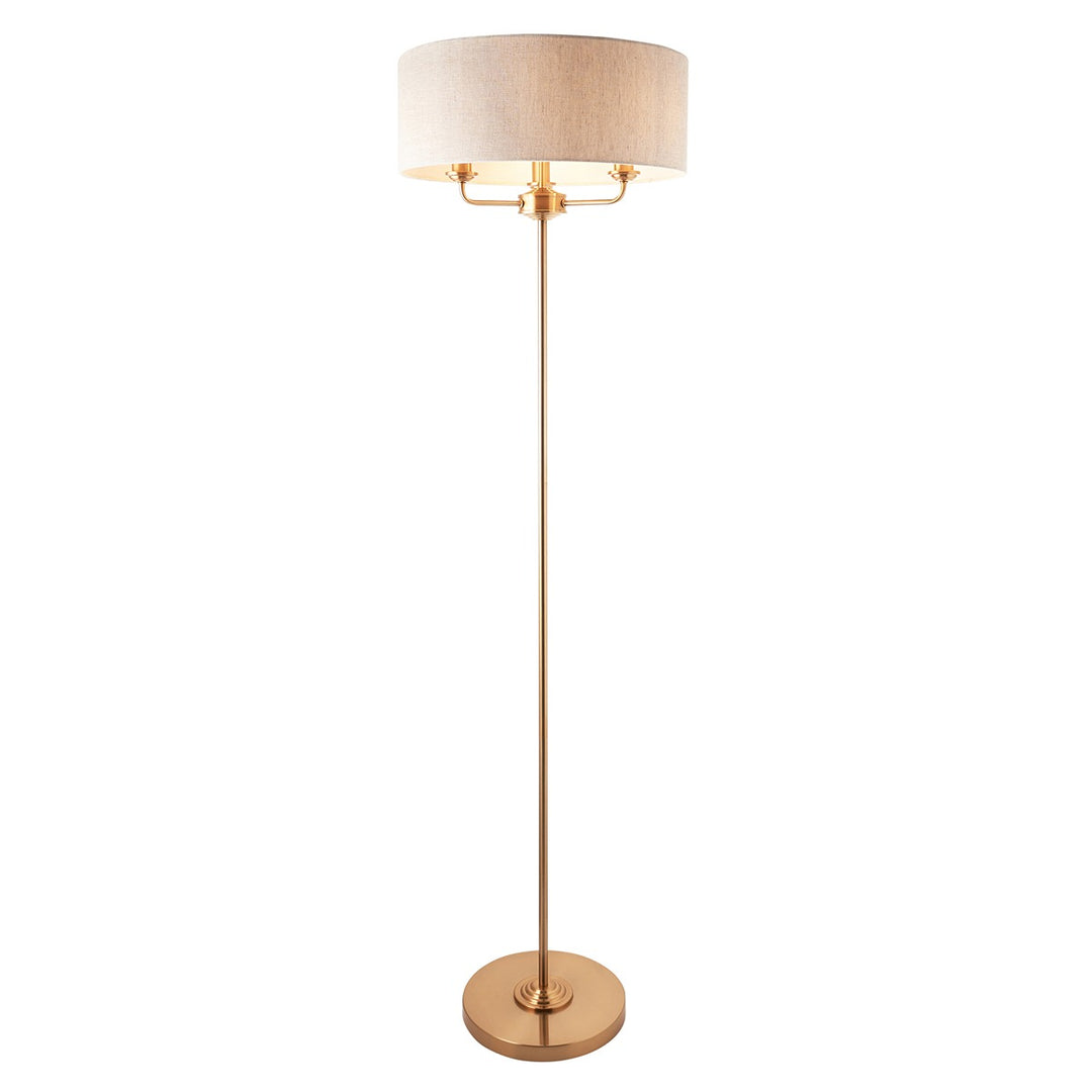 Hiden Floor Lamp - Vintage Brass Endon 1