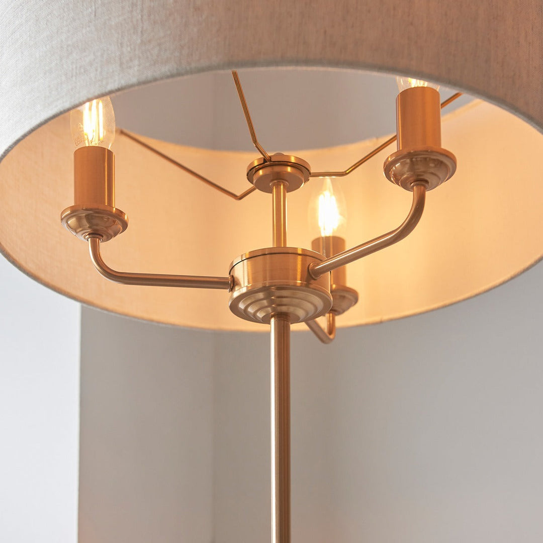 Hiden Floor Lamp - Vintage Brass Endon 3