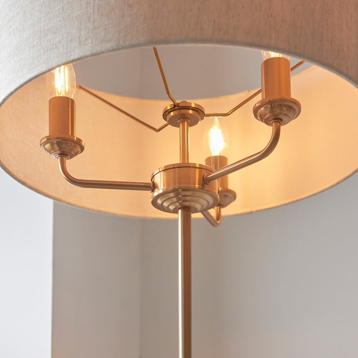 Hiden Floor Lamp - Vintage Brass Endon 3