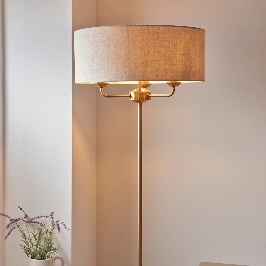 Hiden Floor Lamp - Vintage Brass Endon 4