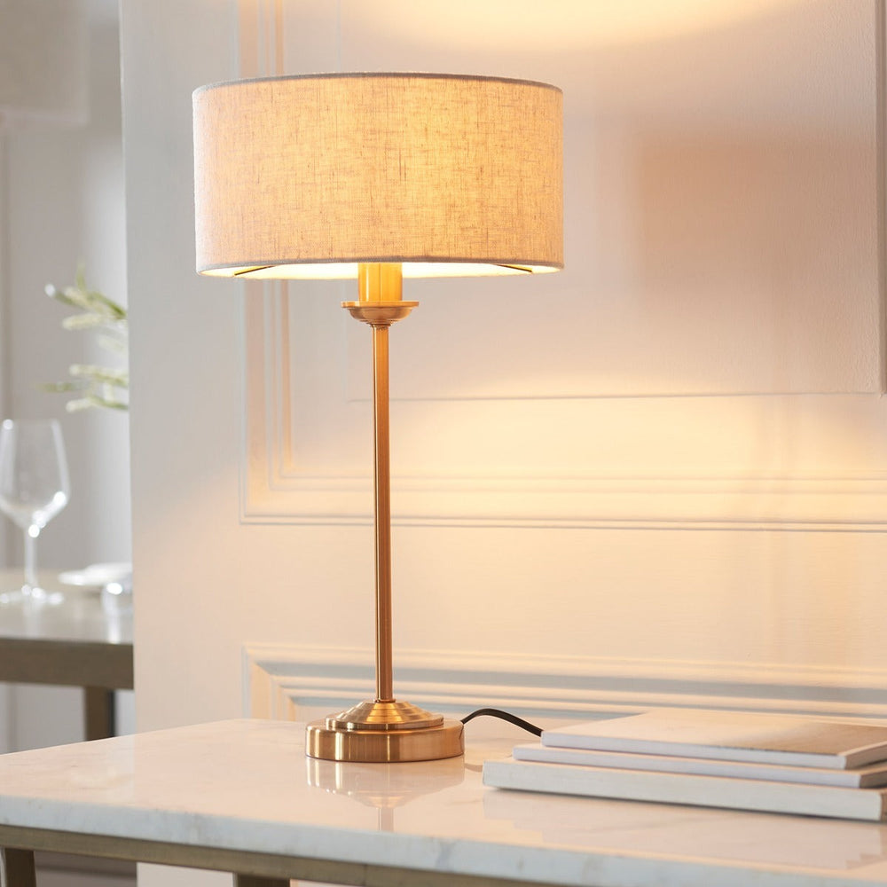 Hiden Table Lamp - Vintage Brass Endon 2