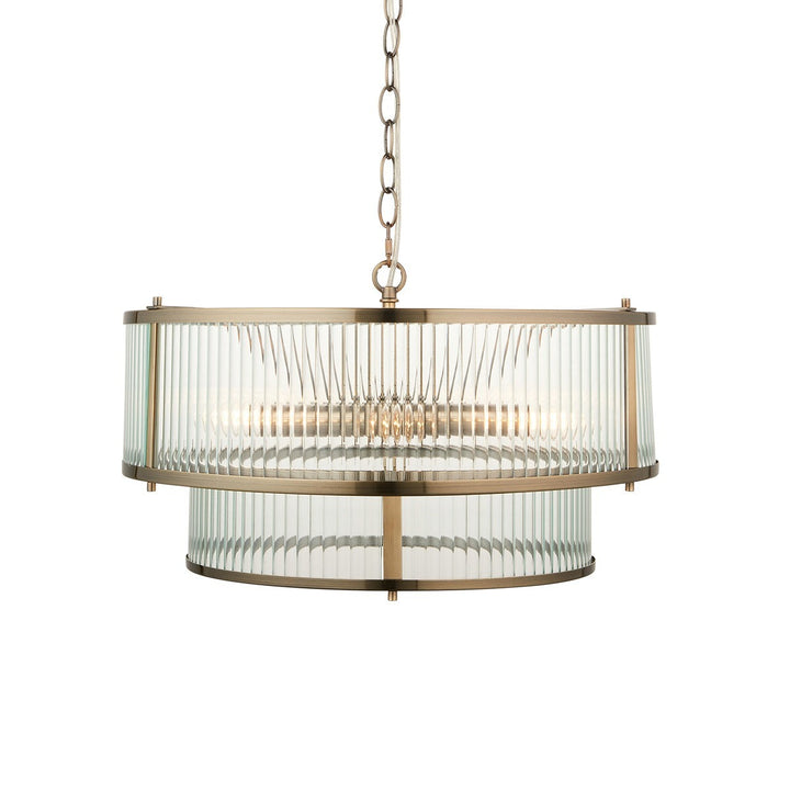 Ridgeton 5 Light Pendant Light - Antique Brass Endon 6