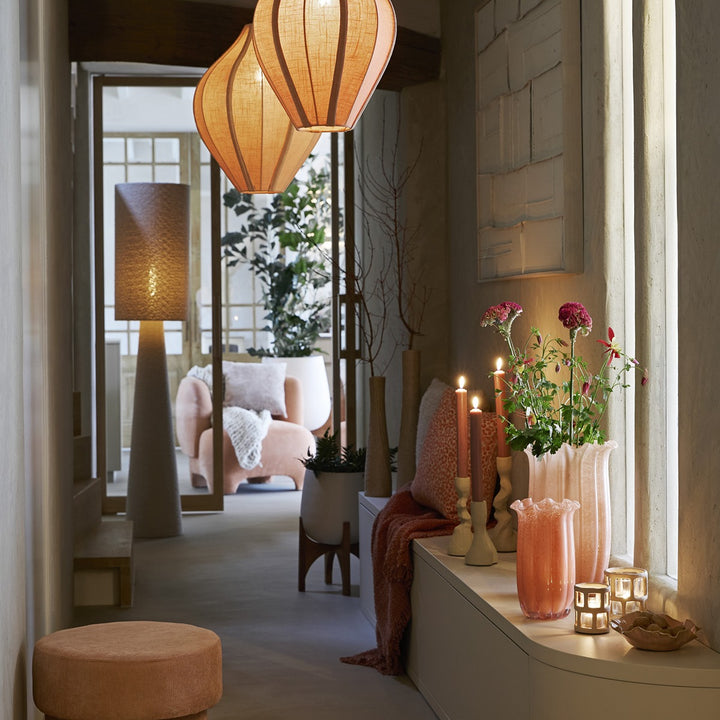 Mikkel Bouclé Floor Lamp - Sand Light & Living 2