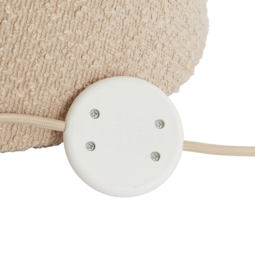 Mikkel Bouclé Floor Lamp - Sand Light & Living 8