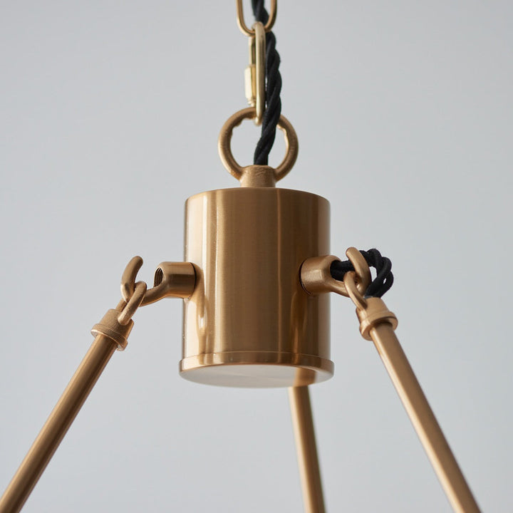 Chessington 6 Light Pendant Light - Brushed Aged Brass Endon 7