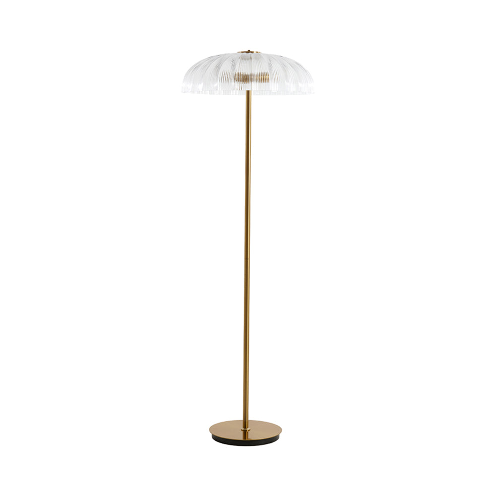 Light & Living Fungo Glass & Gold Floor Lamp