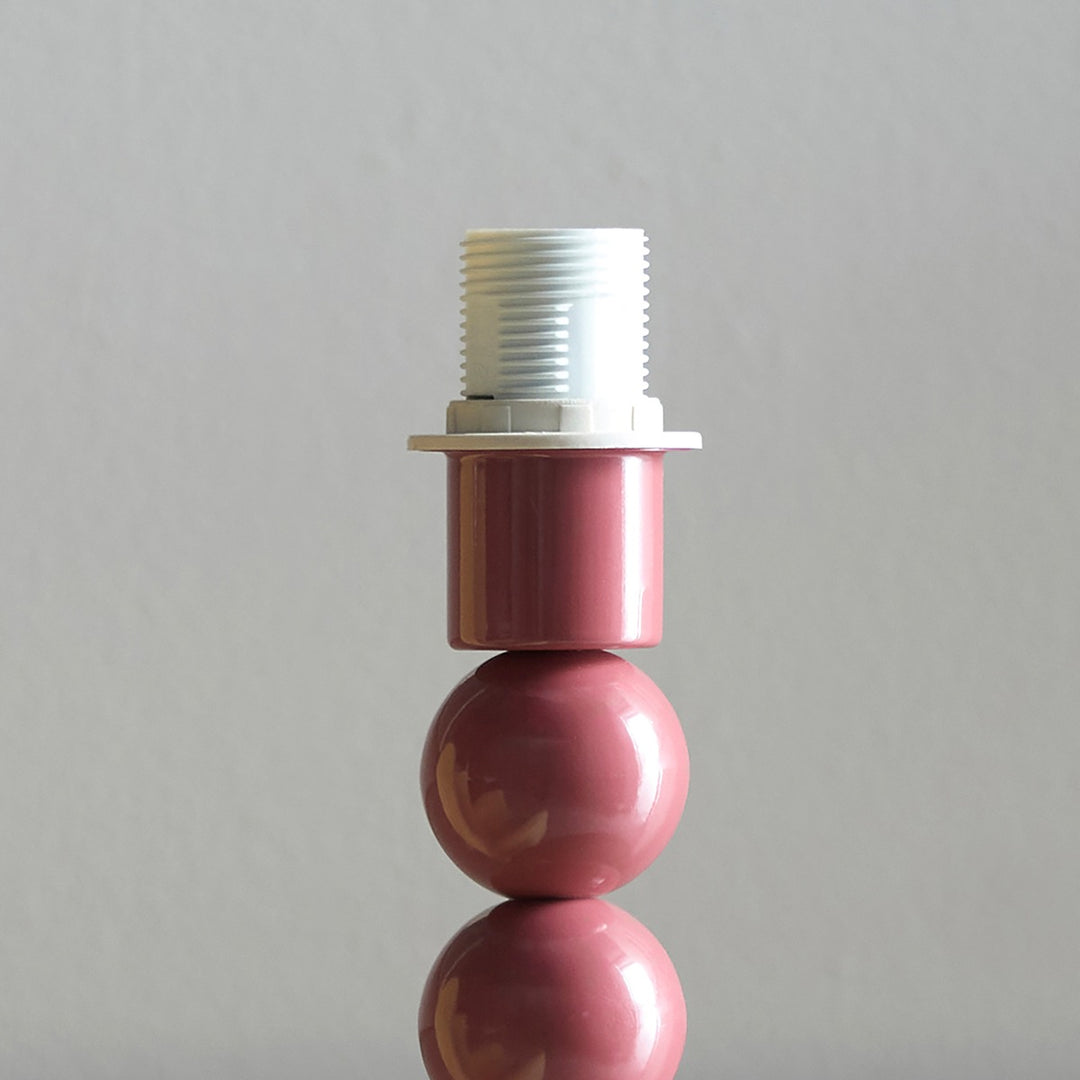 Whimsy Table Lamp - Gloss Pink Clay Paint Endon 3