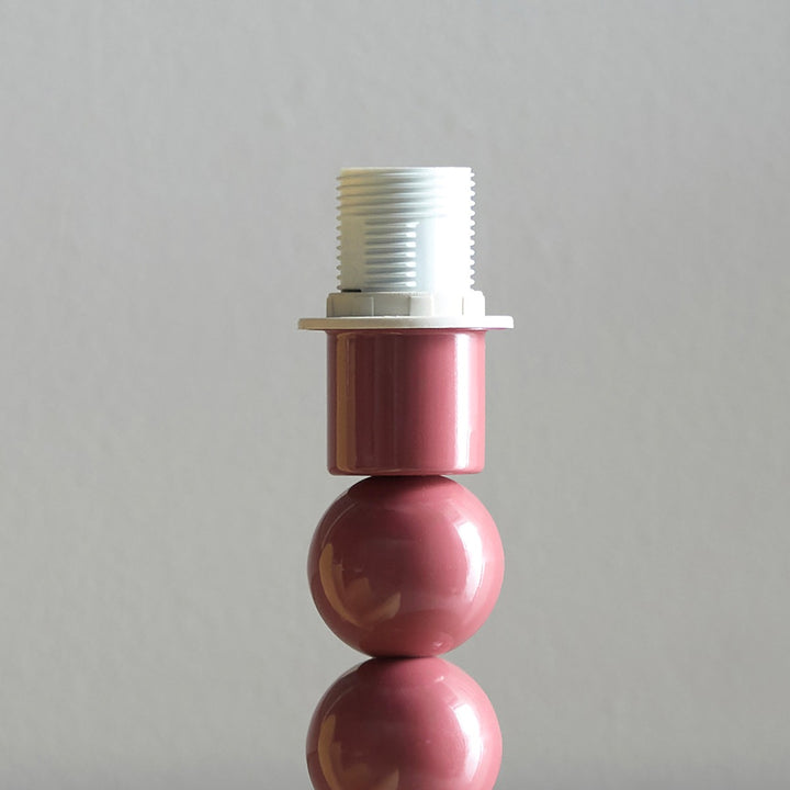 Whimsy Table Lamp - Gloss Pink Clay Paint Endon 3