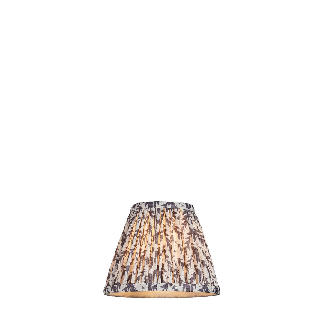 Leaf Shade 16cm - Pearl Grey Fabric Endon 6