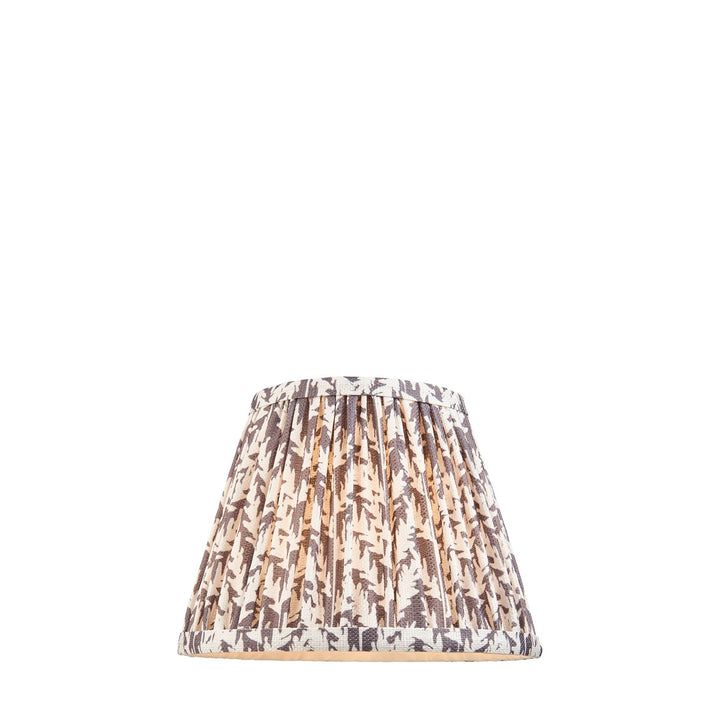 Leaf Shade 20cm - Pearl Grey Fabric Endon 6