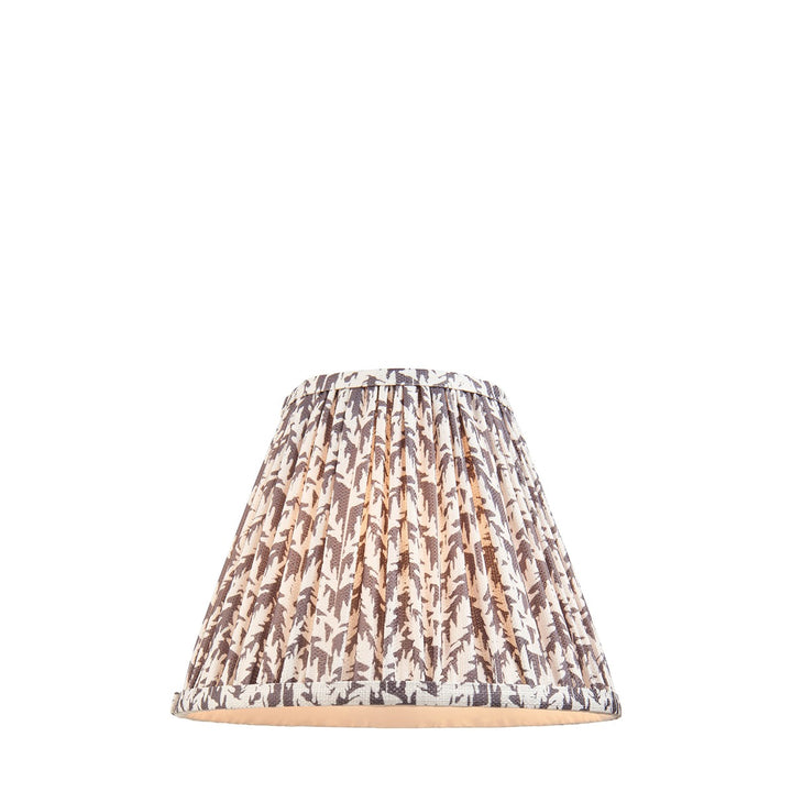 Leaf Shade 25cm - Pearl Grey Fabric Endon 6