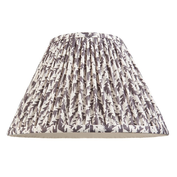 Leaf Shade 30cm - Pearl Grey Fabric Endon 1