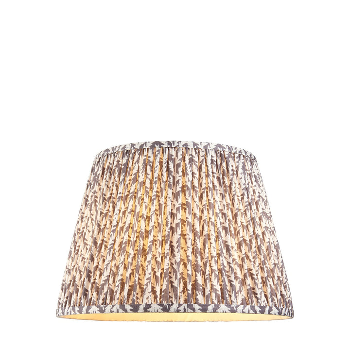 Leaf Shade 40cm - Pearl Grey Fabric Endon 6