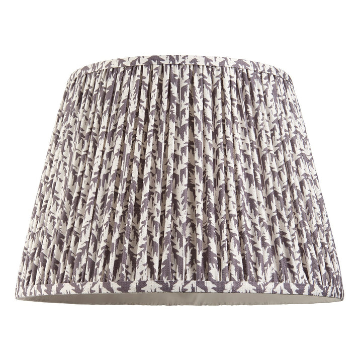 Leaf Shade 40cm - Pearl Grey Fabric Endon 1