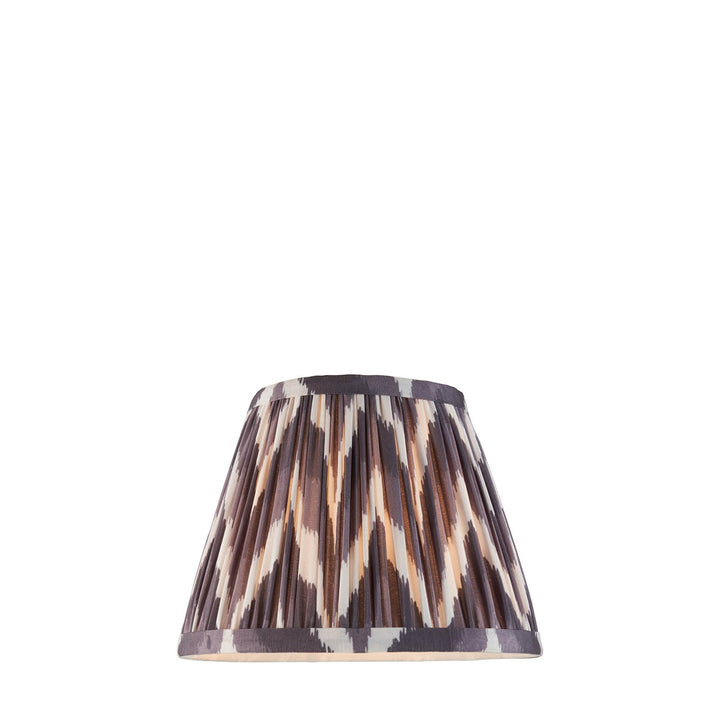 Zigzag Shade 20cm - Pearl Grey Fabric Endon 6