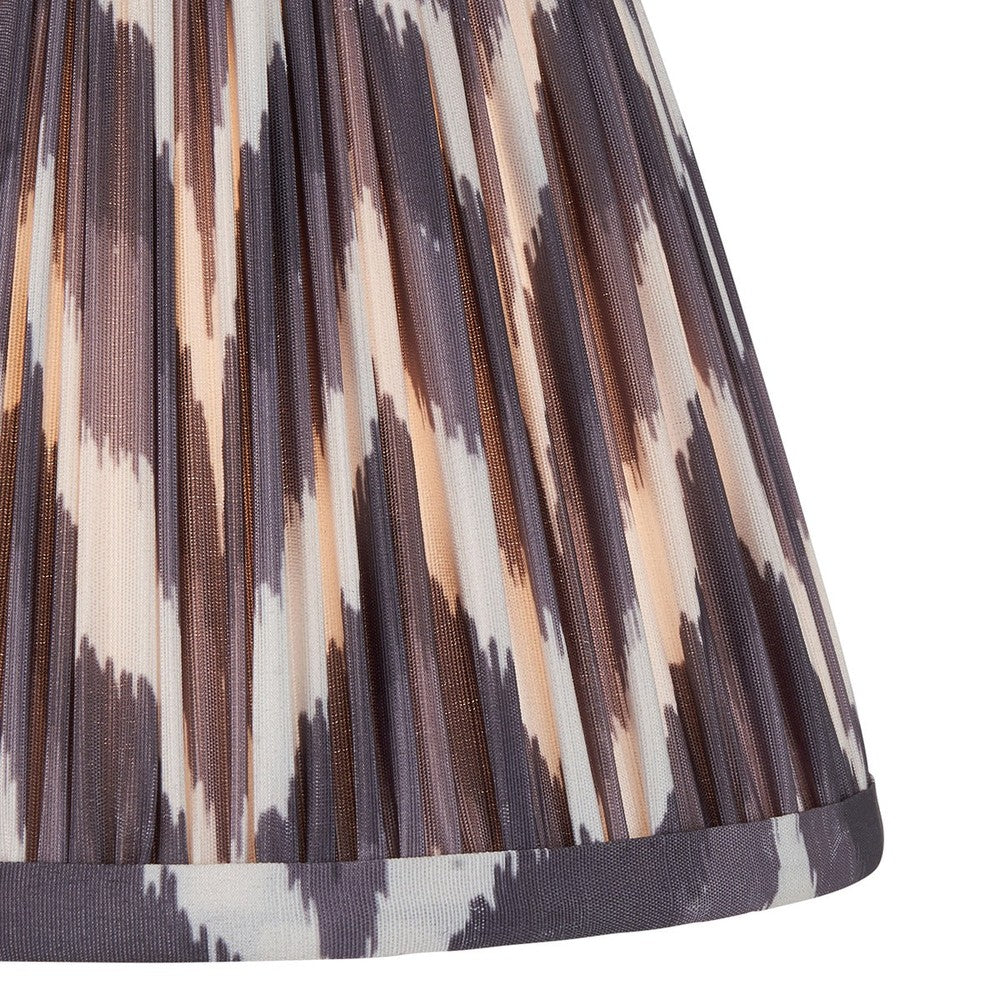 Zigzag Shade 20cm - Pearl Grey Fabric Endon 3