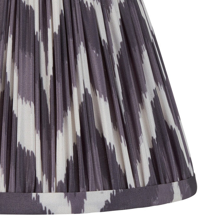 Zigzag Shade 20cm - Pearl Grey Fabric Endon 4