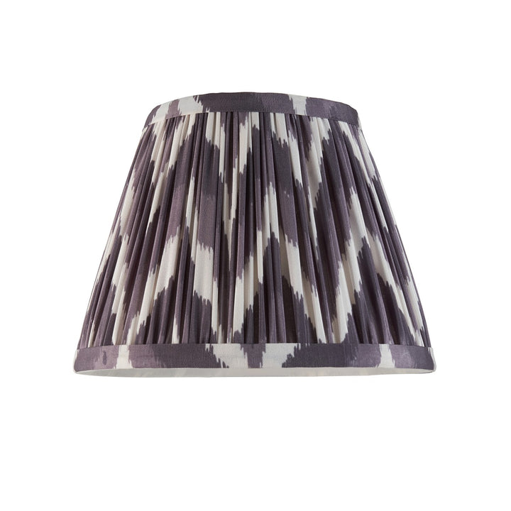Zigzag Shade 20cm - Pearl Grey Fabric Endon 1