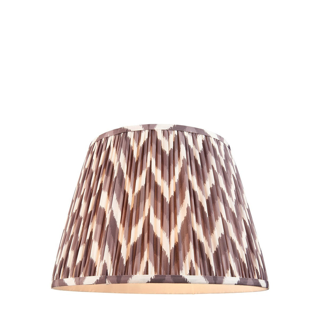 Zigzag Shade 40cm - Pearl Grey Fabric Endon 6