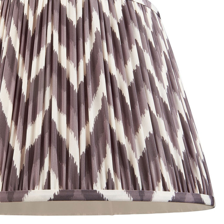 Zigzag Shade 40cm - Pearl Grey Fabric Endon 4