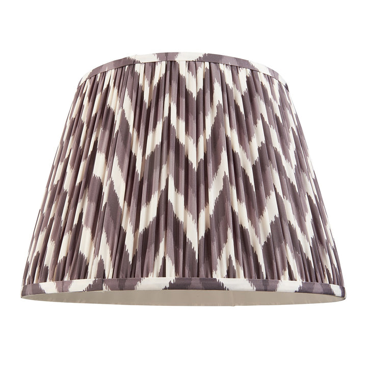 Zigzag Shade 40cm - Pearl Grey Fabric Endon 1