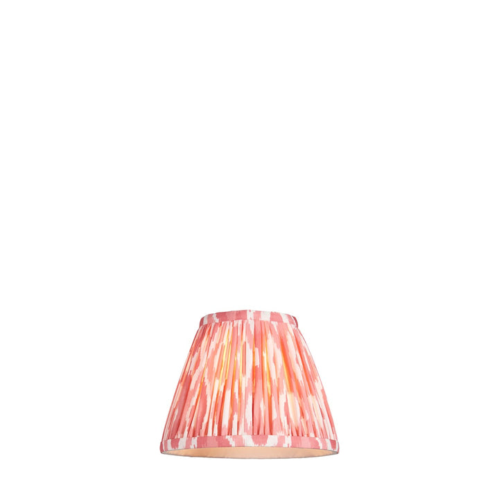Ikat Shade 16cm - Coral Pink Fabric Endon 6