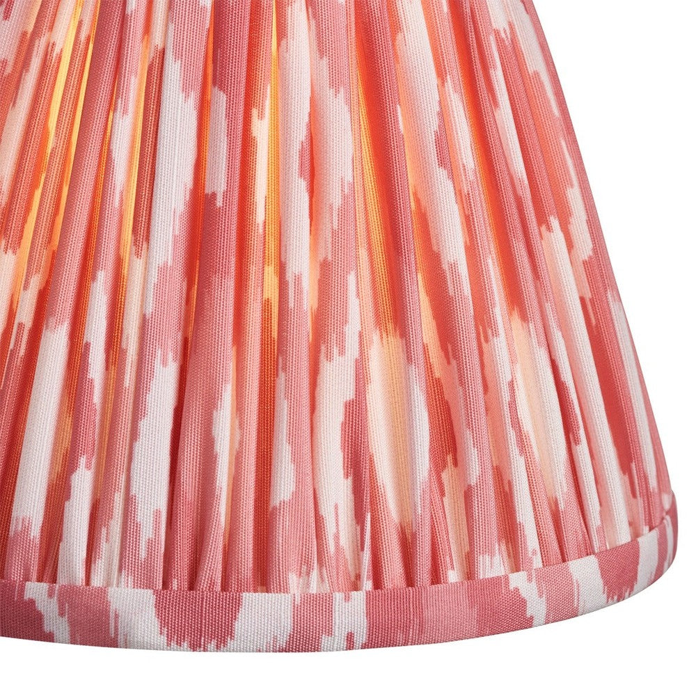 Ikat Shade 16cm - Coral Pink Fabric Endon 3