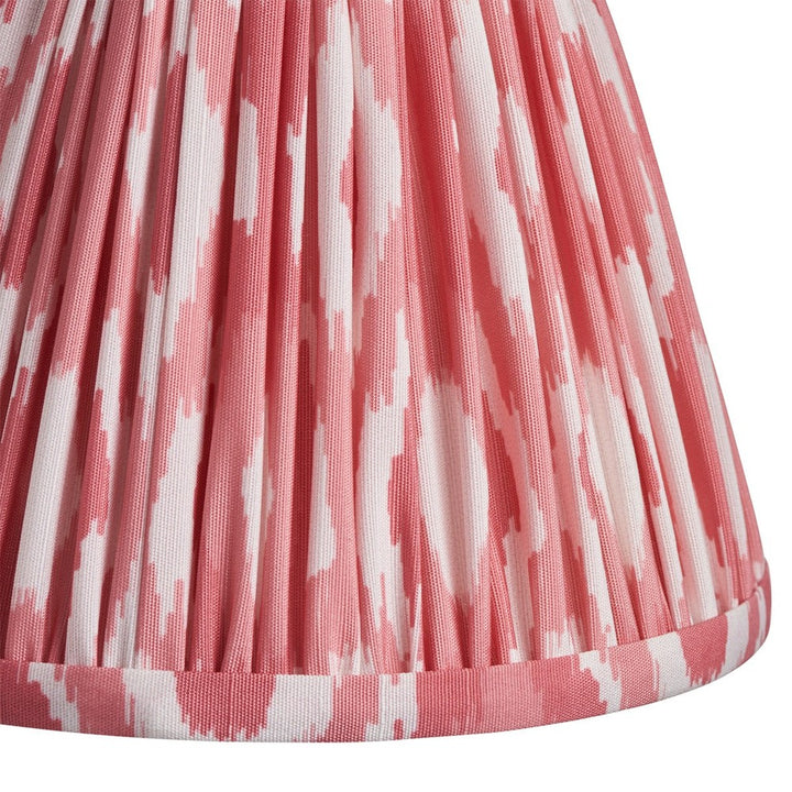 Ikat Shade 16cm - Coral Pink Fabric Endon 4