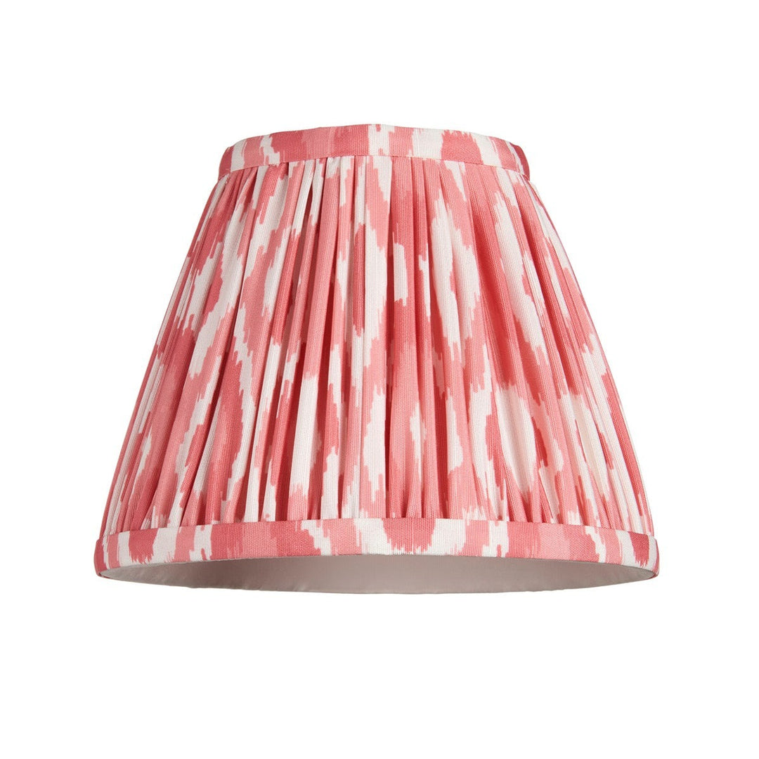 Ikat Shade 16cm - Coral Pink Fabric Endon 1