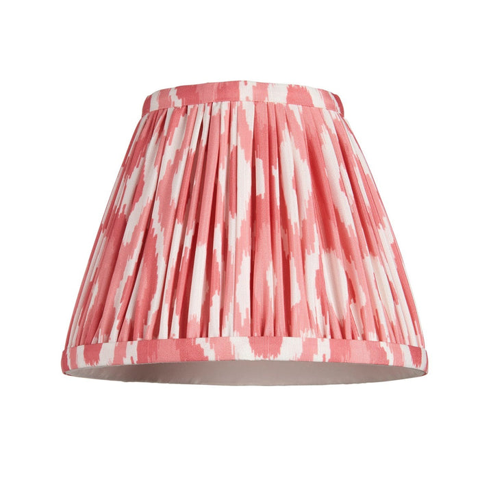 Ikat Shade 16cm - Coral Pink Fabric Endon 1