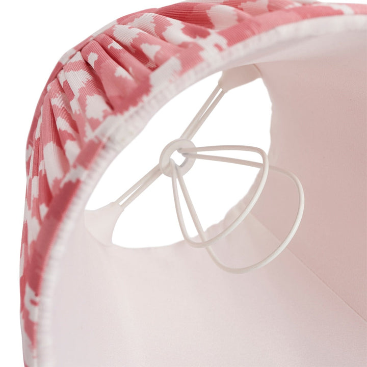 Ikat Shade 16cm - Coral Pink Fabric Endon 5