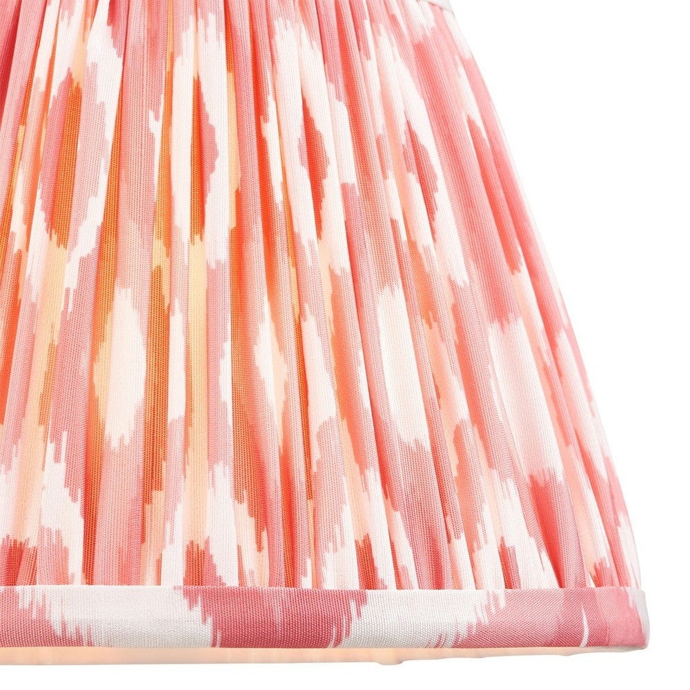 Ikat Shade 20cm - Coral Pink Fabric Endon 3