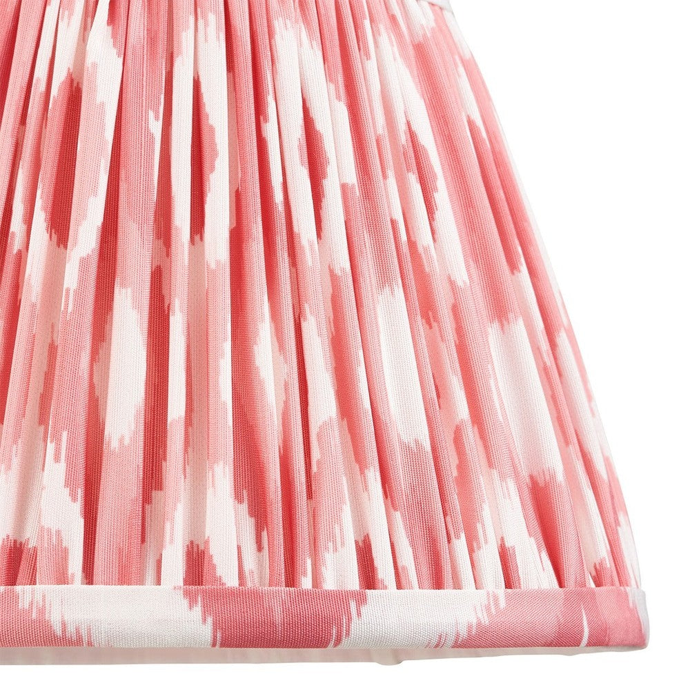 Ikat Shade 20cm - Coral Pink Fabric Endon 4