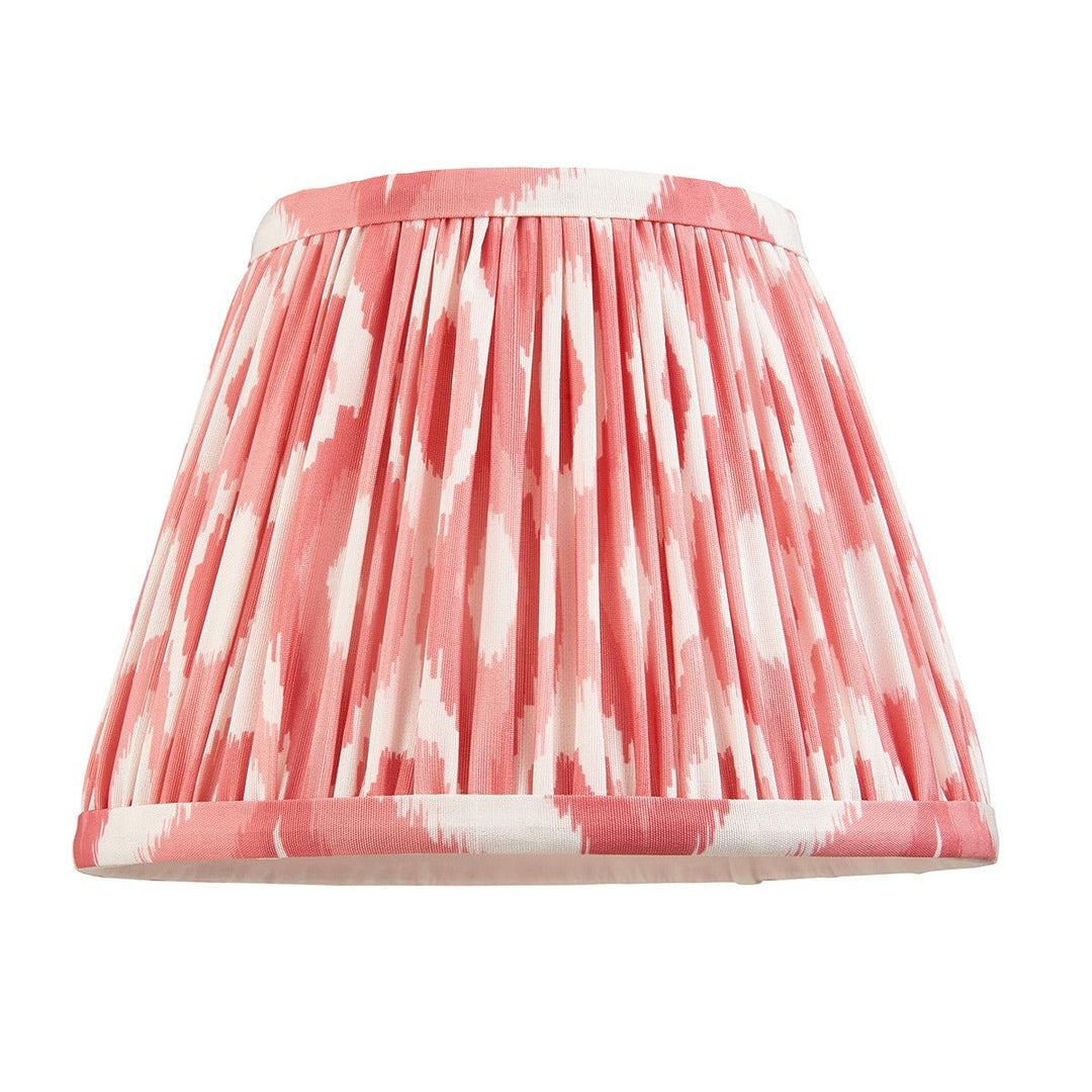 Ikat Shade 20cm - Coral Pink Fabric Endon 1
