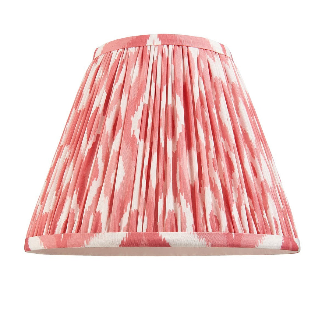 Ikat Shade 25cm - Coral Pink Fabric Endon 1
