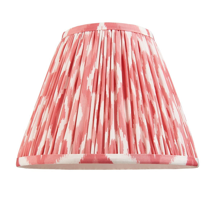 Ikat Shade 25cm - Coral Pink Fabric Endon 1