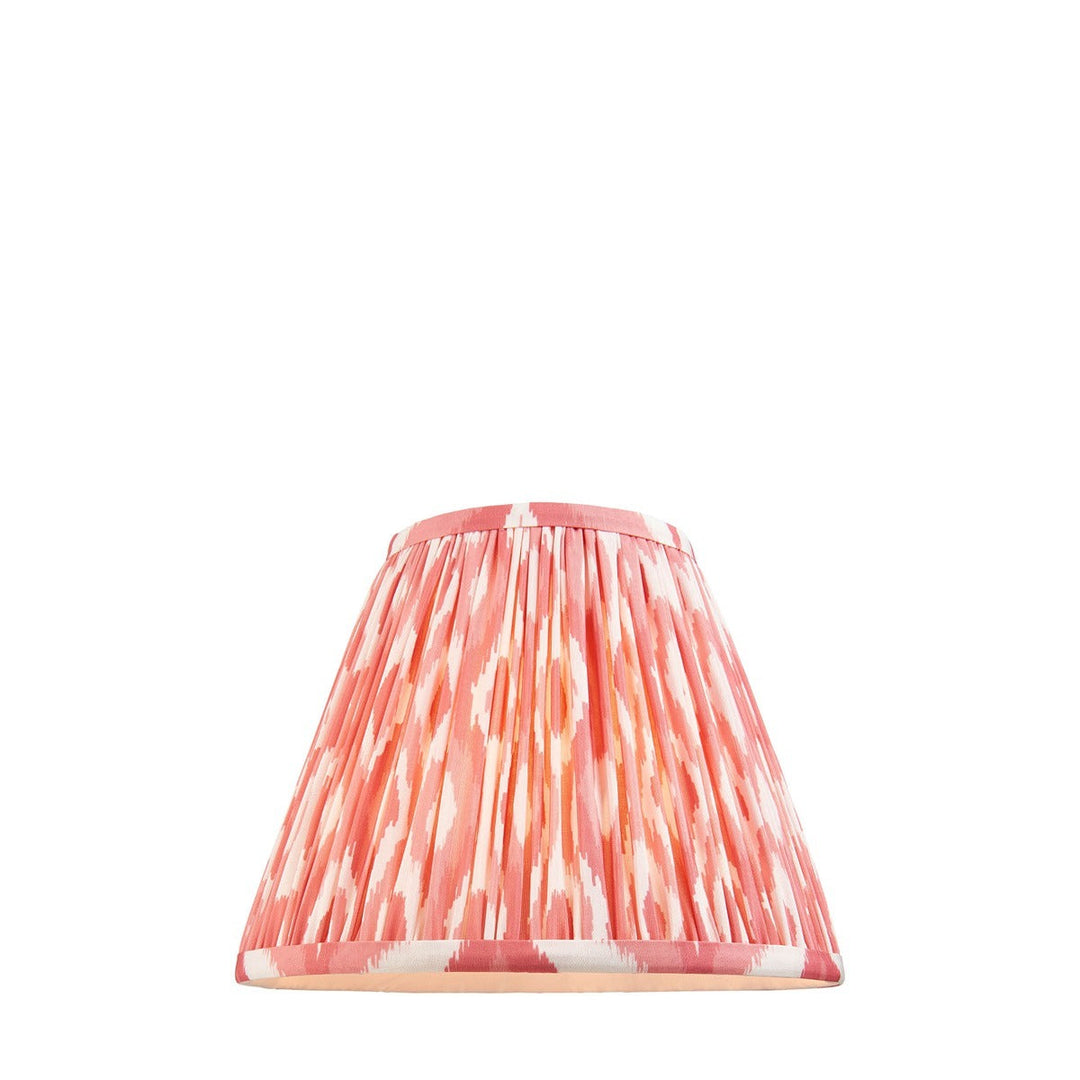 Ikat Shade 25cm - Coral Pink Fabric Endon 4