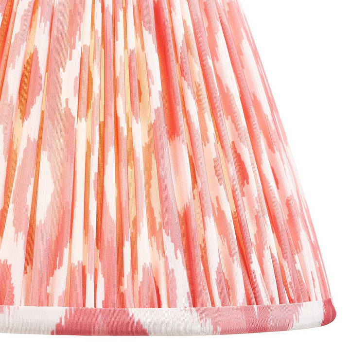 Ikat Shade 25cm - Coral Pink Fabric Endon 5