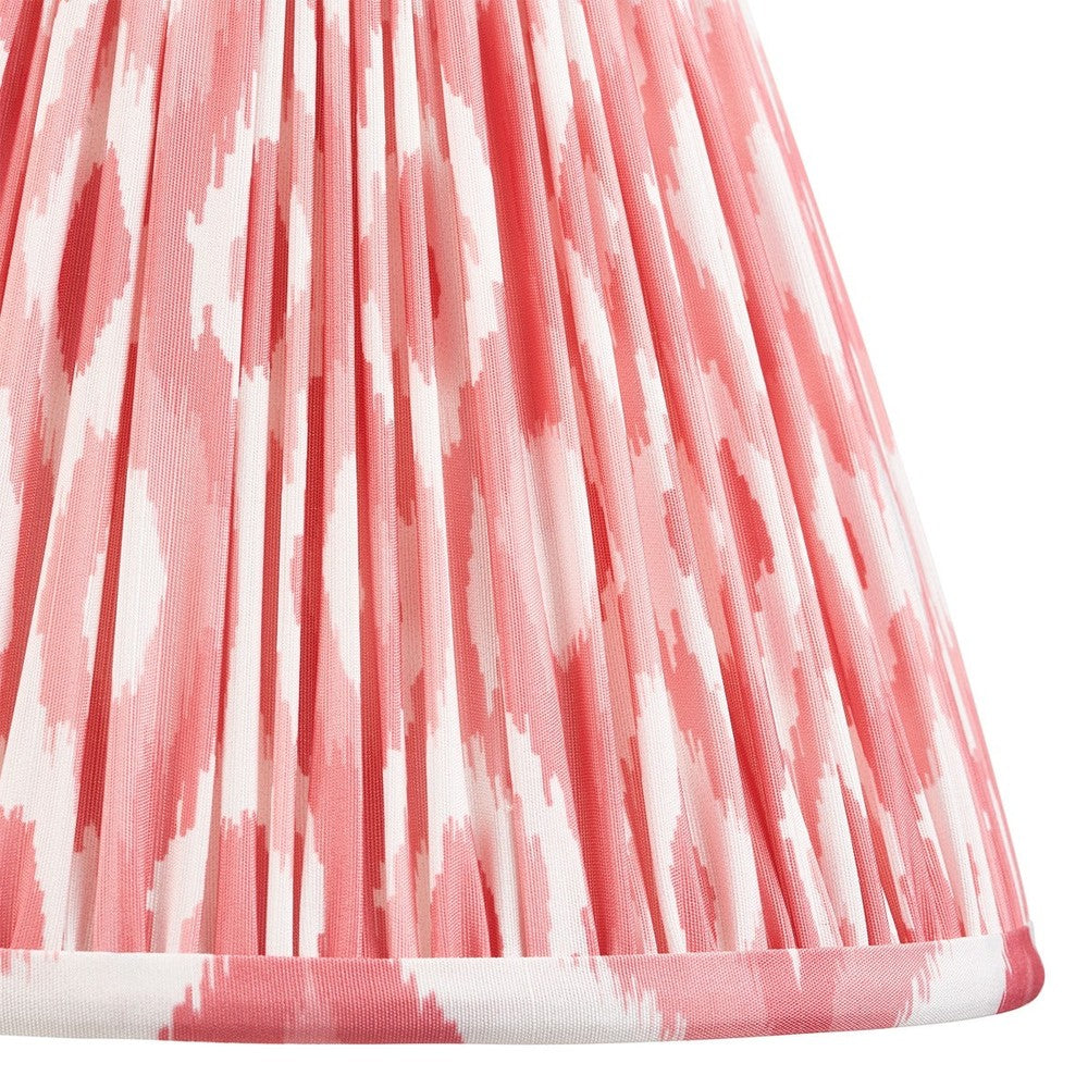 Ikat Shade 25cm - Coral Pink Fabric Endon 6
