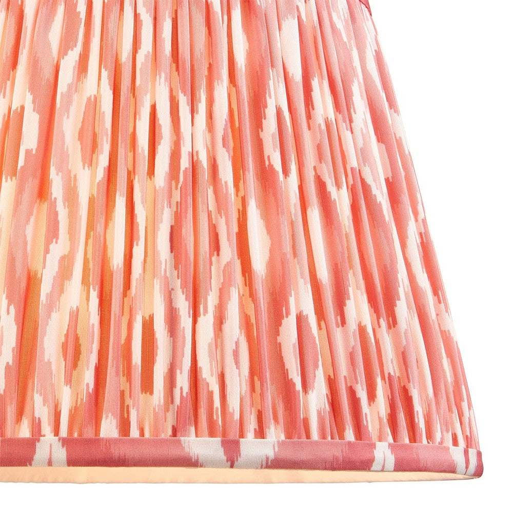 Ikat Shade 35cm - Coral Pink Fabric Endon 3