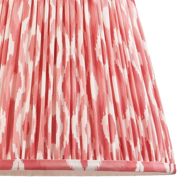 Ikat Shade 35cm - Coral Pink Fabric Endon 4