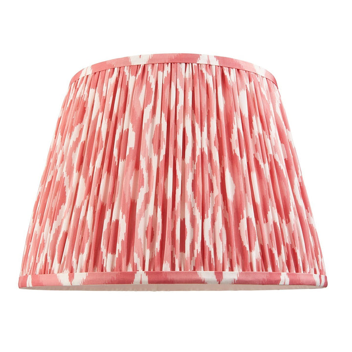 Ikat Shade 35cm - Coral Pink Fabric Endon 1